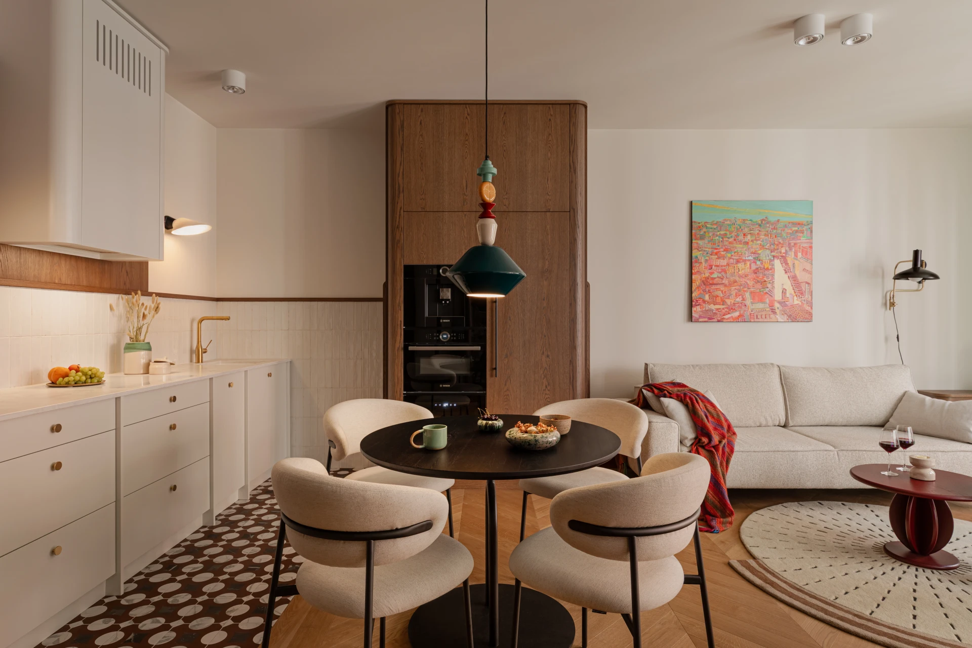 Śródziemnomorski klimat z nutą Maroka – apartament pełen energii projektu Szydlik Wnętrza