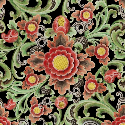 MINDTHEGAP The Mysterious Traveler Floral Painting WP20251