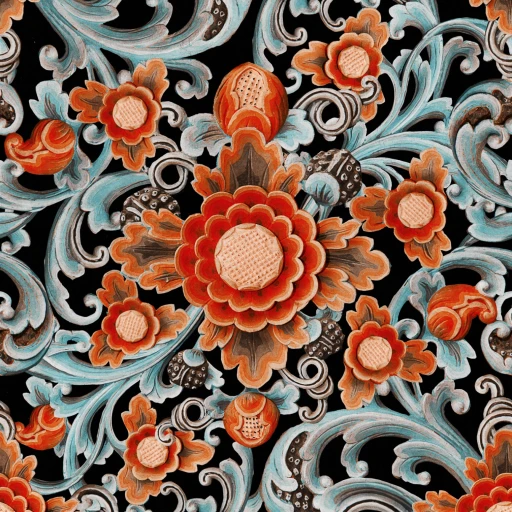 MINDTHEGAP The Mysterious Traveler Floral Painting WP20252