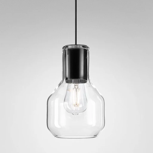 MODERN GLASS Barrel TP E27 fi50 Phase-Control zwieszany biały struktura
