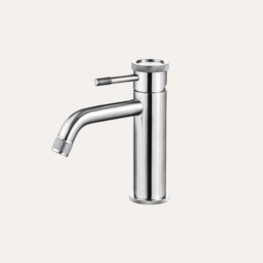 Bateria umywalkowa nablatowa niska BOCCO Liora – chrom